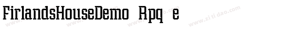FirlandsHouseDemo-Rpq4e字体转换