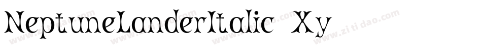NeptuneLanderItalic-4Xy9字体转换
