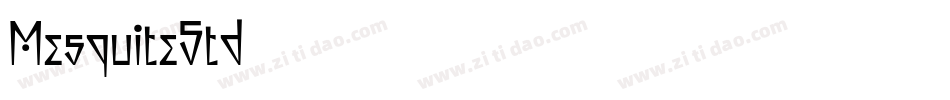 MesquiteStd字体转换