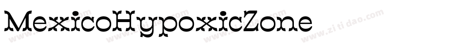 MexicoHypoxicZone字体转换