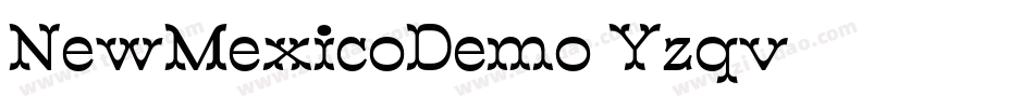 NewMexicoDemo-Yzqv2字体转换