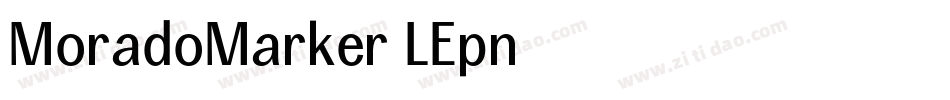 MoradoMarker-LEpn字体转换