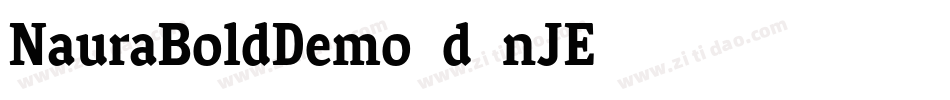 NauraBoldDemo-d9nJE字体转换