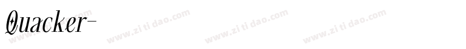 Quacker字体转换