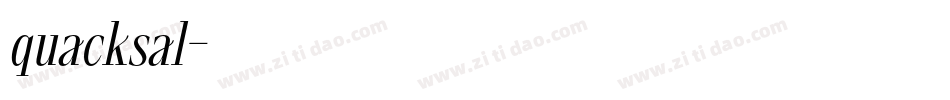 quacksal字体转换