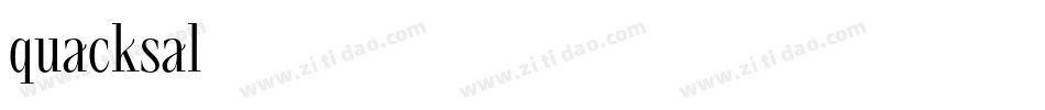 quacksal字体转换