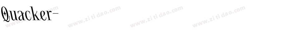 Quacker字体转换