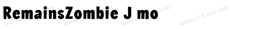 RemainsZombie-J2mo字体转换