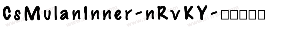 CsMulanInner-nRvKY字体转换