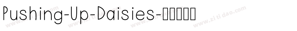 Pushing-Up-Daisies字体转换