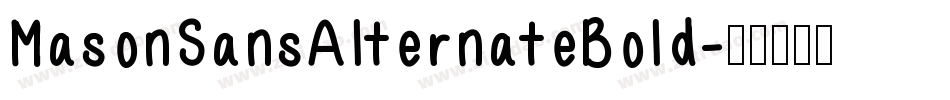 MasonSansAlternateBold字体转换