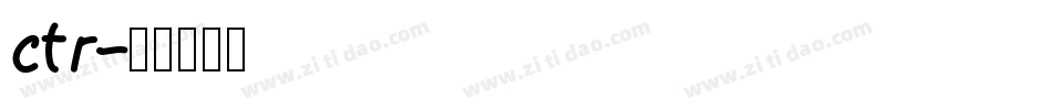 ctr字体转换