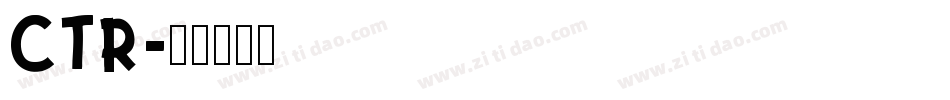 ctr字体转换