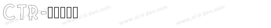 ctr字体转换