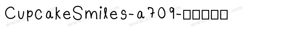 CupcakeSmiles-a709字体转换