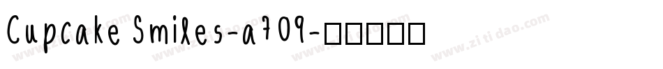 CupcakeSmiles-a709字体转换