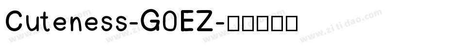 Cuteness-G0EZ字体转换