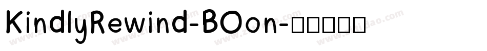 KindlyRewind-BOon字体转换
