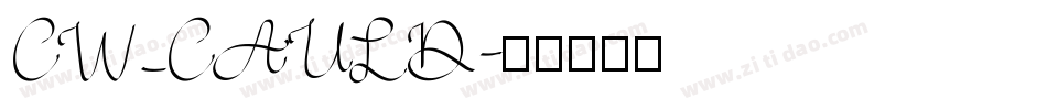 CW_CAULD字体转换