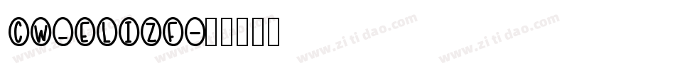 CW_ELIZF字体转换