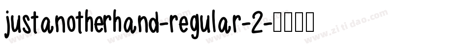 justanotherhand-regular-2字体转换