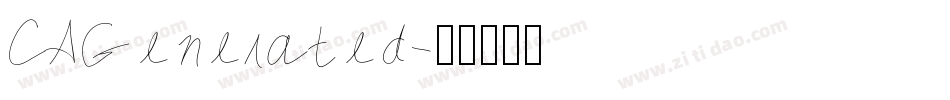 CAGenerated字体转换