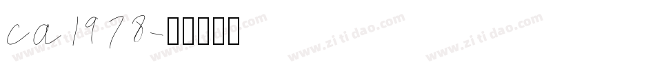 ca1978字体转换