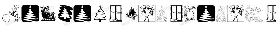 KrChristmasFrames-3RWp字体转换
