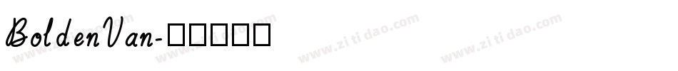 BoldenVan字体转换