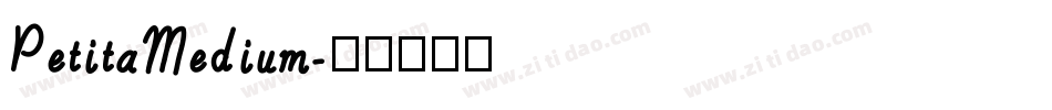PetitaMedium字体转换