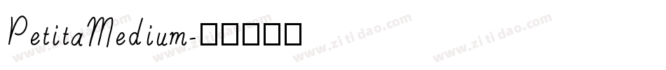 PetitaMedium字体转换