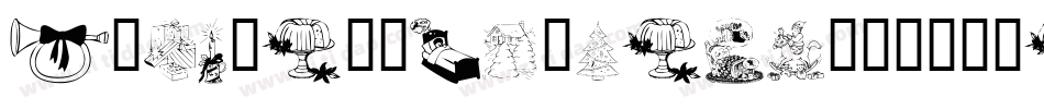 KrChristmasDings2004Six-9oZB字体转换