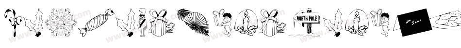 KrChristmasFrames-3RWp字体转换