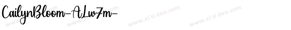 CailynBloom-ALw7m字体转换