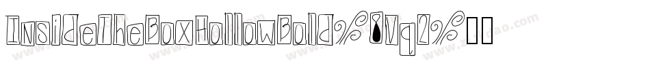 InsideTheBoxHollowBold-8Vq2字体转换