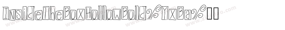 InsideTheBoxHollowBold-YxBa字体转换