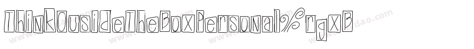 ThinkOusideTheBoxPersonal-rgxBp字体转换