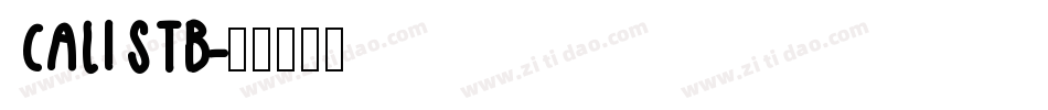 CALISTB字体转换