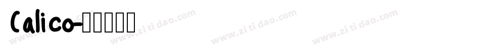 Calico字体转换