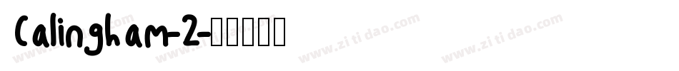 Calingham-2字体转换