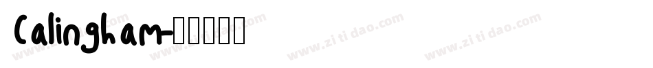 Calingham字体转换