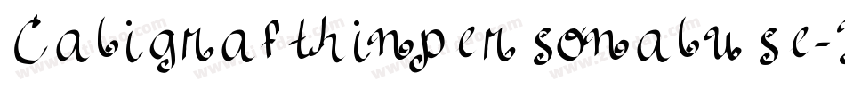 Caligrafthinpersonaluse-3zRvZ字体转换