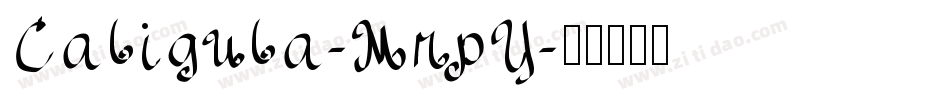 Caligula-MrpY字体转换