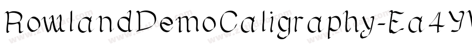 RowlandDemoCaligraphy-Ea4YW字体转换