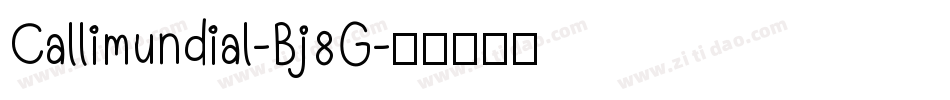 Callimundial-Bj8G字体转换