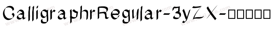 CalligraphrRegular-3yZX字体转换
