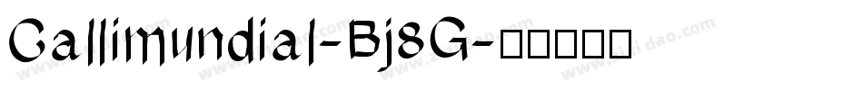 Callimundial-Bj8G字体转换