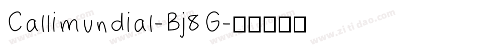 Callimundial-Bj8G字体转换