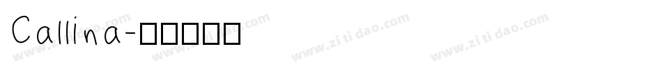 Callina字体转换