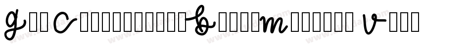 GhrCalligraphyBrushMedium-Vn3x字体转换